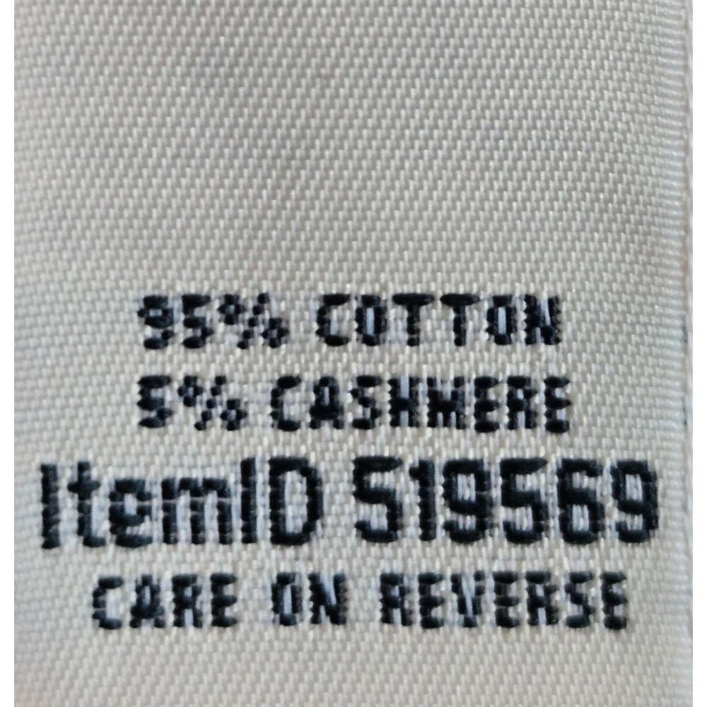 LL Bean Womens 2X Preppy Cotton Cashmere Striped Crewneck Sweater White Multi - Picture 6 of 9